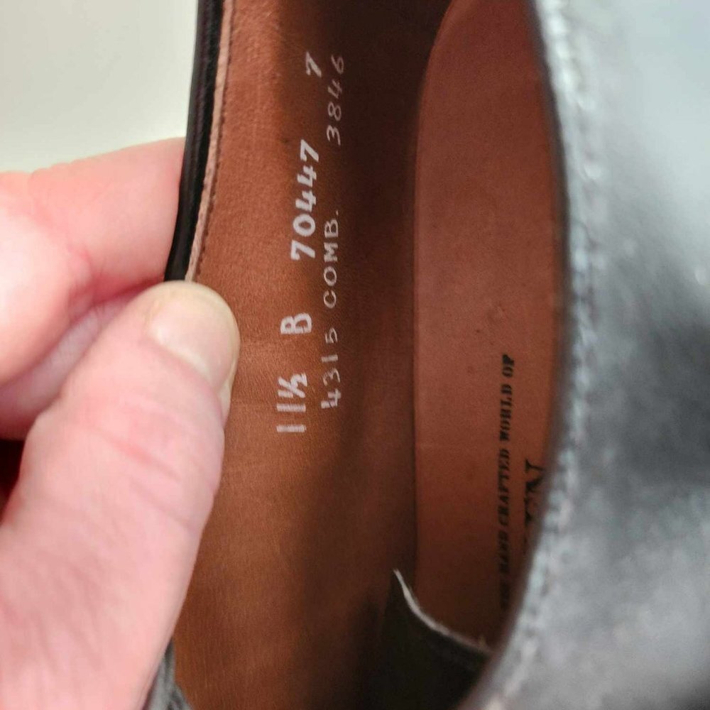 *Host Pick* Vintage Allen Edmonds Oxford Dress Shoes 11.5 B (Narrow) - Picture 5 of 9